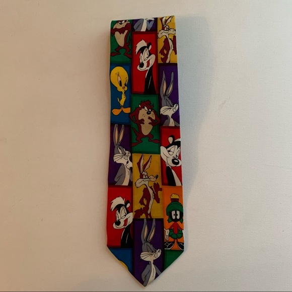 Warner Bros. Other - Looney Tunes Mania Silk Necktie 1993